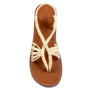 NEW Seashell Flat Summer Sandals Sweet Ivory